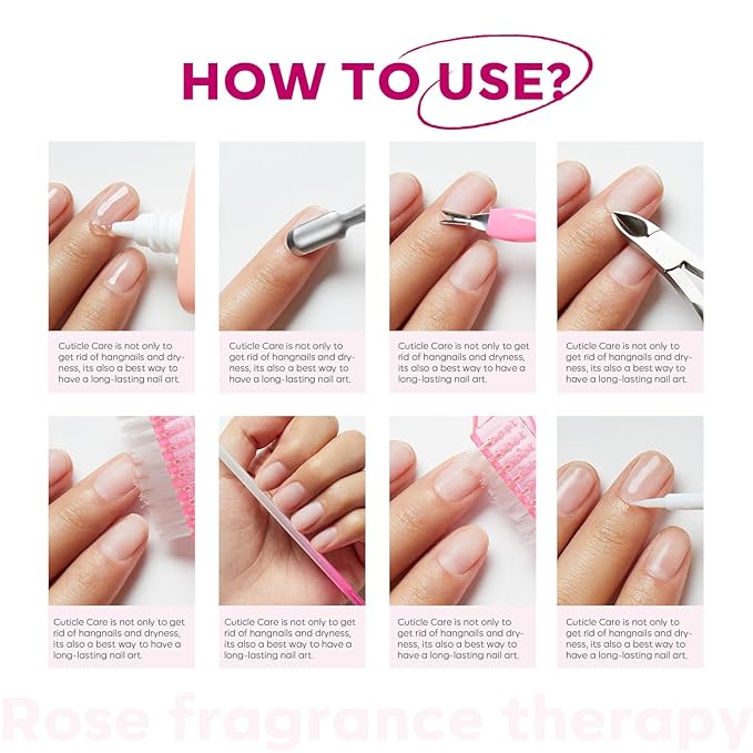 Modelones Cuticle Remover Kit Cuticle Remover Liquid & Cuticle Oil Cuticle Care Kit w/Cuticle Trimmer Cuticle Pusher & Cuticle Nipper for DIY Nail Manicure Removedor de Cuticula for Nail Care