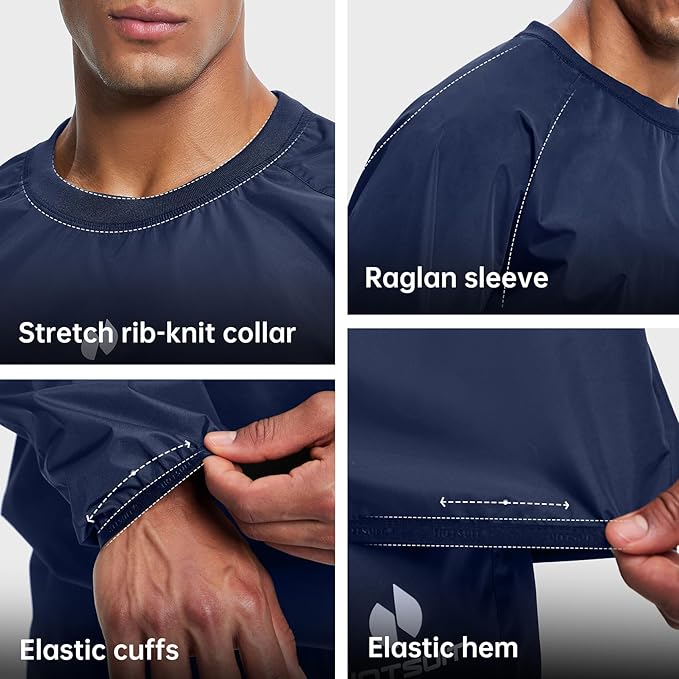 HOTSUIT Men Sauna Suit Sweat Suits Durable Gym Exercise Workout Jacket