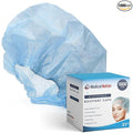 Medical Nation 21" Disposable Bouffant Caps Hair Net | CASE OF 1000, BLUE | Non-Woven, Non-Pleated Hairnets | Perfect for Medical, Labs, Nurse, Tattoo, Food Service, Hospital, Cooking - Size 21" Blue