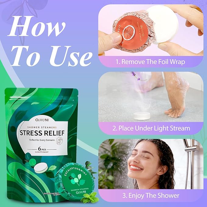 Shower Steamers Aromatherapy - 18 Pack Shower Bombs Natural Organic Essential Oils, Mothers Day Gifts for Mom Wife, Self Care Relaxation Gifts for Women Her Grandma