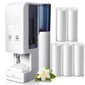 Hot Face Towel Heater Machine, Automatic Disposable Towel Warmer with Steam, 5-Second Heating, 55°C Constant Temperature, Portable Face Towel Steamer (1PC Towel Machine+100PCS Towels)