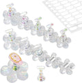 Nail Stand for Press On Fake Nails Painting Display Practice, Powerful Magnetic Nail Holder for Design, Flower Nail Stand with 200 PCS Double-Sided Tapes, Nail Tools for Home Salon