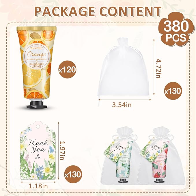 120 Pack Hand Cream Gift Set For Women, Mothers Day Gifts,Teacher Appreciation Gifts,Nurses Week Gift, Mini Hand Lotion Travel Size in Bulk for Dry Cracked Hands, Bridesmaid Gift,Party Favors