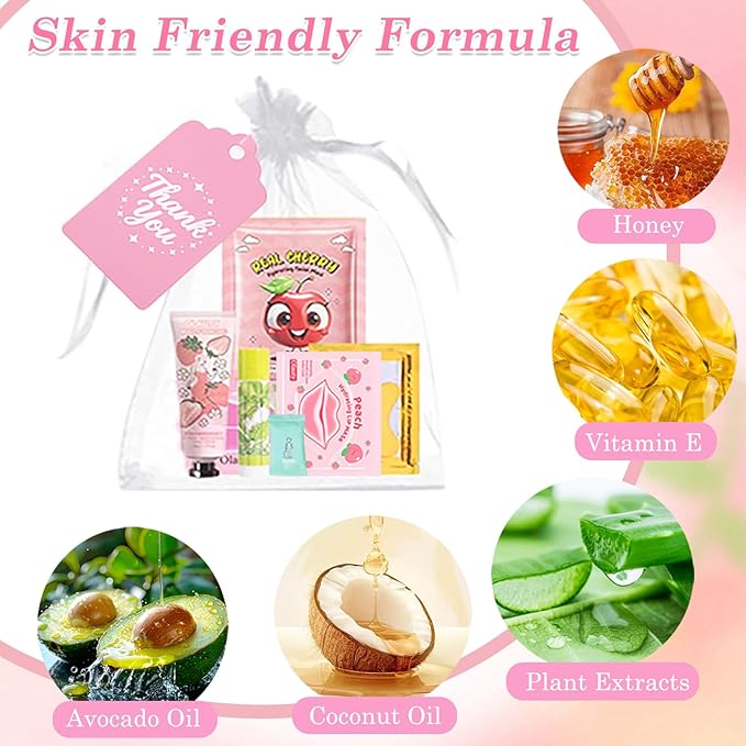 90PCS Spa Party Supplies for Girls,Spa Skincare Sets Party Favors Include Face Masks,Lip Mask,Skin Care For Teens 10-12,Bulk Birthday Gifts for Women & Girls,Mothers Day,Teacher Appreciation Gifts