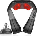 Nekteck Shiatsu Neck Massager with Heat for Pain Relief Deep Tissue, 2026 Upgraded Back Shoulder Kneading Massage Pillow with Storage Bag, Body Relaxation Gifts for Men Women Mother's Day Father's Day