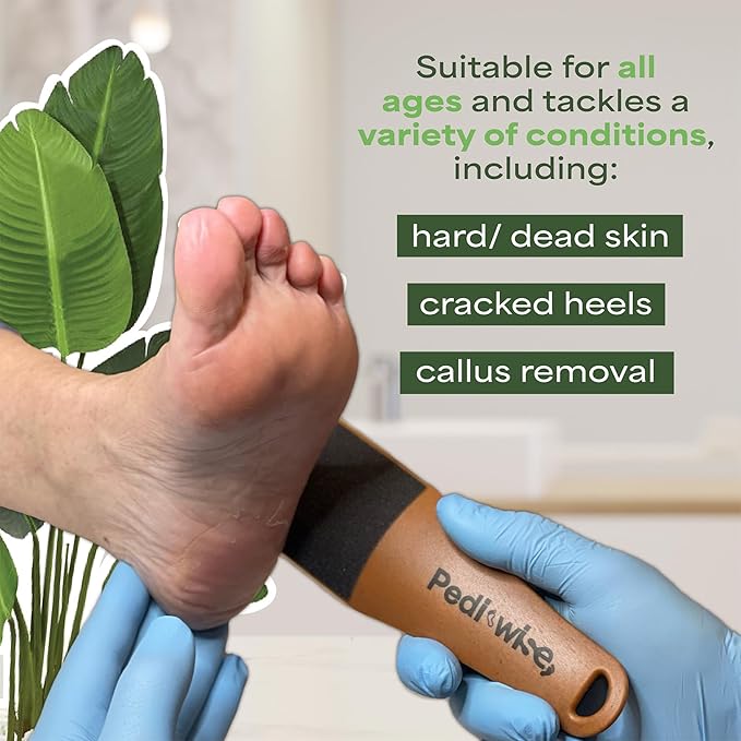 Professional Foot Scrubber Foot File for Dead Skin & Callus Remover - Extra Large Double Sided Pumice Stone for feet - Recommended by Podiatrists