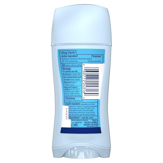 Secret Fresh Antiperspirant Deodorant for Women, 72hr Freshness on the Rocks with Pro-Hyaluronic Acid, Miami Mocktail Edition, Invisible Solid, Berry Passionate with Passionfruit & Guava Scent, 2.6 oz