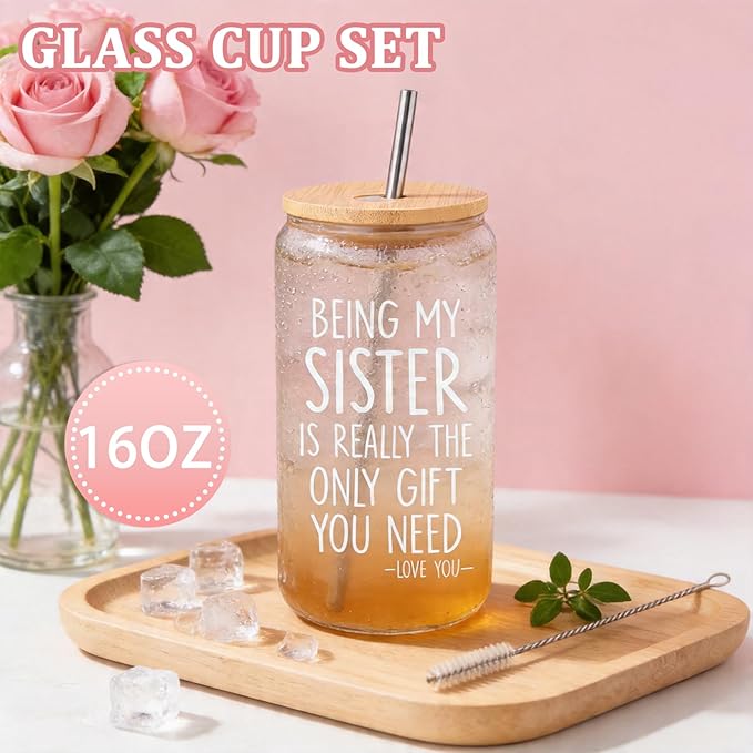 Mothers Day Birthday Gifts for Sister, Sister Mothers Day Birthday Gifts from Sisters, Sisters Gift Ideas - 10PCS Unique Mother Days Basket Ideas, Sister's Mother Days Gift Baskets