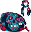 Scrub Cap with Hair Scrunchy, Ponytail Holder Surgical Cap