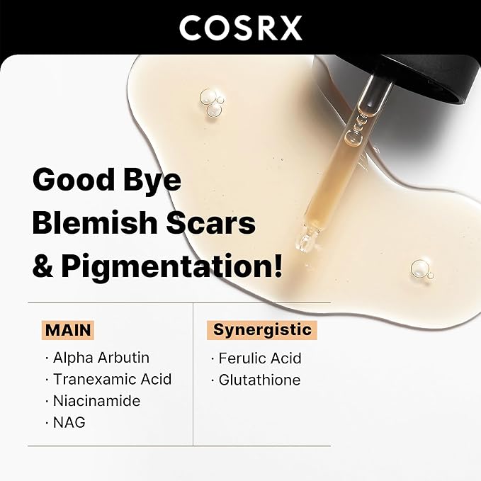 COSRX 2% Alpha Arbutin Discoloration Care Face Serum with Niacinamide, Glutathione & Tranexamic Acid, Dark Spot, Uneven Tone Care, Daily Korean Skin Care, Mothers Day Gifts for Woman, 1.7 fl oz
