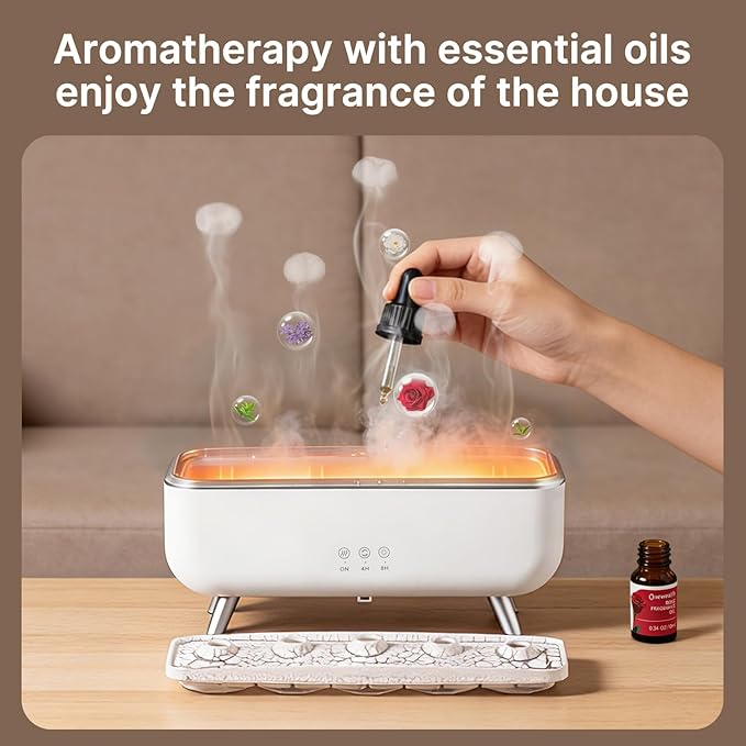 Jellyfish Diffuser Humidifier, Essential Aromatherapy 300ML Ultrasonic Diffuser with Essential Oils. 7 Colors Light Waterless Auto Off with Remote Control for Large Room Office Bedroom