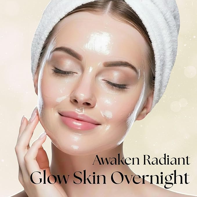 Clinical Resolution PDRN Collagen Night Wrapping Mask, All-In-One Nourish, Revitalize, Radiance for Youthful Glowing Skin Overnight Peel Off Face Mask Korean Skin Care Lab, 100ml 5 Pack