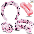 Chanaco Spa Headband, Skin Care Accessories, Makeup and Face Washing Hair Bands with Wrist Towels, Teen Girl Gifts and Trendy Stuff