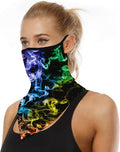 YAYOUREL Neck Gaiter Face Mask Bandanas for Men Women UV Face Scarf Cover Ear Loop Hole Facemask for Fishing Running Cycling