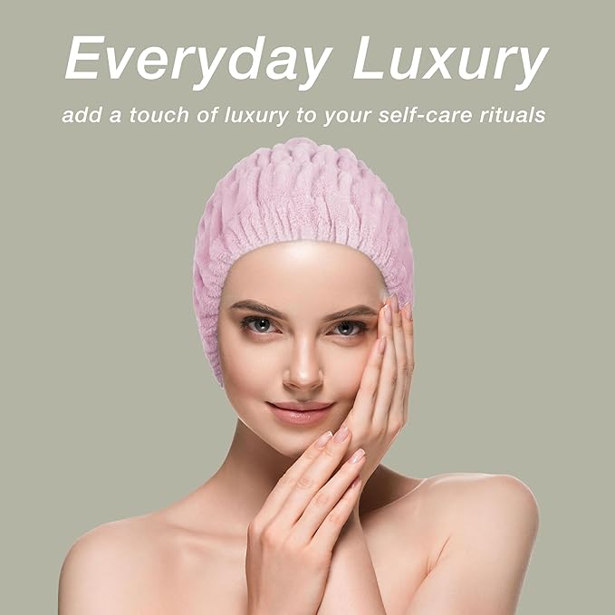 Expressions Extra Wide Spa Headwrap - Pink, 1pc Super Soft Microfiber Material Hair Band/Stylish Spa Headband, Salon-Quality Hair Wrap