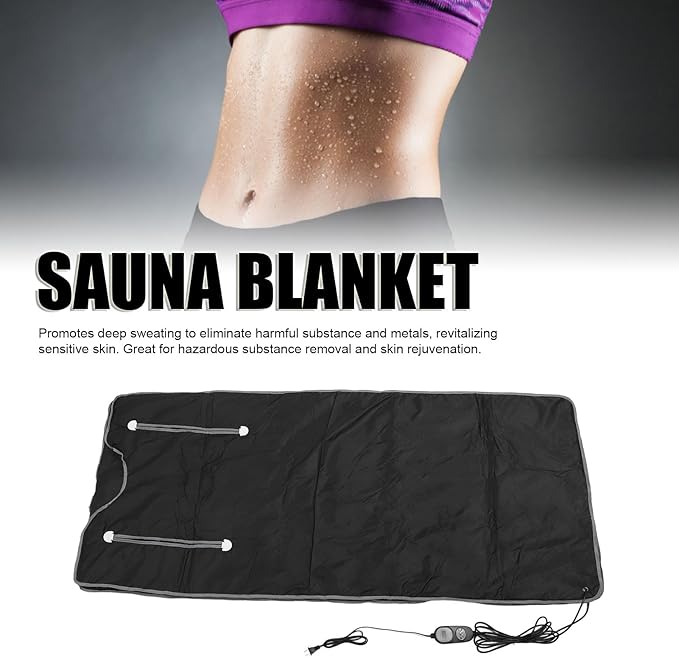 TOPINCN Infrared Sauna Blanket, Portable Personal Sauna Body Detox Wrap for Muscle Recovery, Glowing Skin, and Deep Relaxation Portable for Home Spa