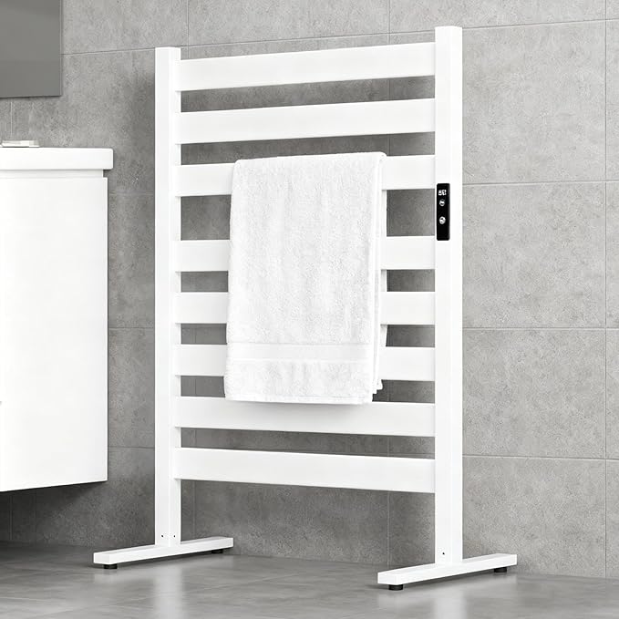 Towel Warmers for Bathroom, Heated Towel Racks for Bathroom, with Timer and Temperature Adjustment, Overheat Protection Function, Freestanding Towel Warmer. Suitable for Bathroom, Bedroom