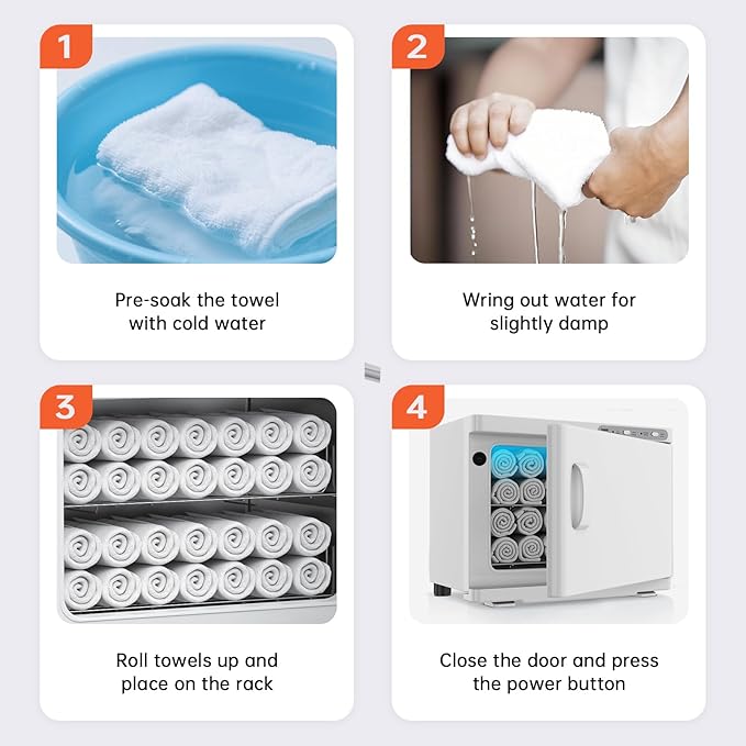 Hot Towel Warmer for Spa,2-in-1 Thermostatic Towel Heater,23L Large Capacity with Quick and All-Round Heating for Facial SPA,Beauty Salon,Esthetician and Bathroom White