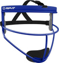 RIP-IT Original Defense Softball Face Mask, Lightweight, Protective Fielder's Softball Face Shield with Ponytail Strap & Soft Foam Padding
