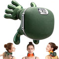 Neck and Back Massager with Fingers & Heat - for Pain Relief Deep Tissue, Real Touch Portable Electric Bionic Hand Shiatsu Cervical Head & Shoulder Massager Pillow for Muscle Relaxation, Gifts