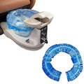 Transparent Blue Pedicure Liners Disposable, Pedicure Bowl Liners with Elastic Band, Unbreakable Pedi Liners Disposable, fits Most Pedicure Tub, for Pedicures Foot Spa Home Use (25pcs)