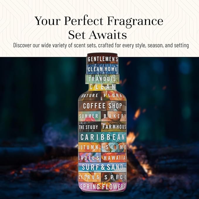 P&J Trading Fragrance Oil Camping Set | Campfire, Smores, Dirt, Fresh Cut Wood, Night Air, and Cedar Candle Scents for Candle Making, Freshie Scent, Soap Making Supplies, Diffuser Oil Scents