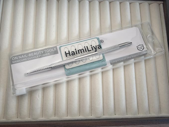 Pre-treatment Cuticle Pusher, Russian Prep Nail Pushers, Dual Ended Cuticle Remover with 100/180 Grit Sandpaper Sheets, Nail Care for Manicure Pedicure Nail Art