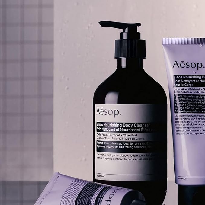 Aesop Eleos Nourishing Body Cleanser Refill | Moisturizing Body Wash for Dry, Dehydrated Skin | Made with Shea Butter & Lavender Oil | 500 mL / 16.9 oz - Recyclable Bottle