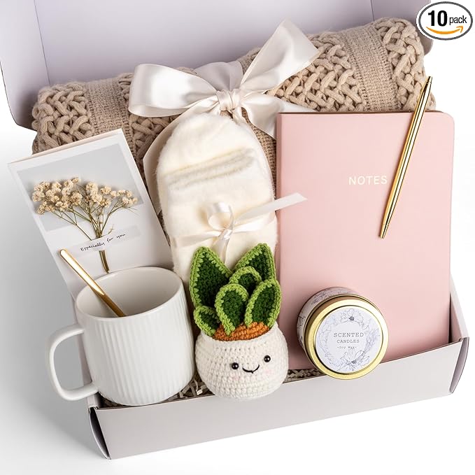 Mothers Day & Birthday Gifts for Women, Gift Baskets for Women, Self Care Gifts Care Package, Thank You, Get Well, Sympathy Inspirational Friendship Gifts Box for Mom, Grandma,Sister,Friends,Girls
