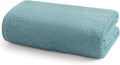 SEMAXE Blue Bath Towel, 100% Cotton Bath Towel with Hanging Loop, 55 x 27 Inch, Soft Absorbent & Quick Dry, for Bathroom & Travel