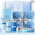 Birthday Gifts for Women & Men, 9Pcs Spa Gifts for Women Self Care Relaxation Bath Set w/ Blanket, Mothers Day Christmas Aniversary Think of You Get Well Soon Care Package for Mom Her Sister Wife