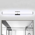 Bathroom Light Fixtures: 40 Inch ETL Certified LED Bathroom Vanity Light 5000K Cool White 40W 3600LM - Modern Black Vanity Light Dimmable with Clear Shade - Bathroom Lighting Fixtures Over Mirror