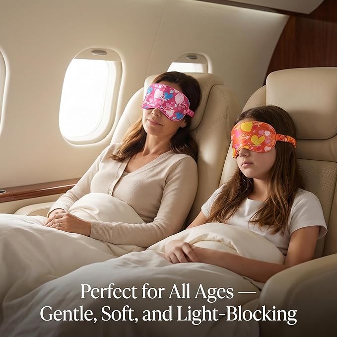 Luxury Sleep Mask – Soft, Lightweight & Ultra Comfort-Perfect for Light Blocking Wake up Radiant-Orange