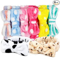 Huachi Headbands for Washing Face Spa Headbands for Women Bulk: Cute Skincare Makeup Headband, Facial Face Wash Head Bands 8Pack Easter Basket Stuffers for Teen Girls