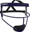 RIP-IT Original Defense Softball Face Mask, Lightweight, Protective Fielder's Softball Face Shield with Ponytail Strap & Soft Foam Padding
