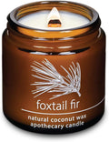 Hemlock Park Foxtail Fir Apothecary Hand-Poured Scented Candle | Crackling Wood Wick, Botanical Fragrance & Coconut Wax | Up to 25 Hour Burn Time | 4 oz