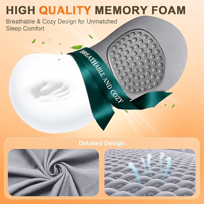 3-in-1 Electric Lumbar Support Pillow,Triple Fusion Back Massager with Heat,Vibration&Traction,Back Support Pillow for Bed&Chair,Lumbar Support Pillow for Lower Back Pain Relief&Spine Support-SoftGray