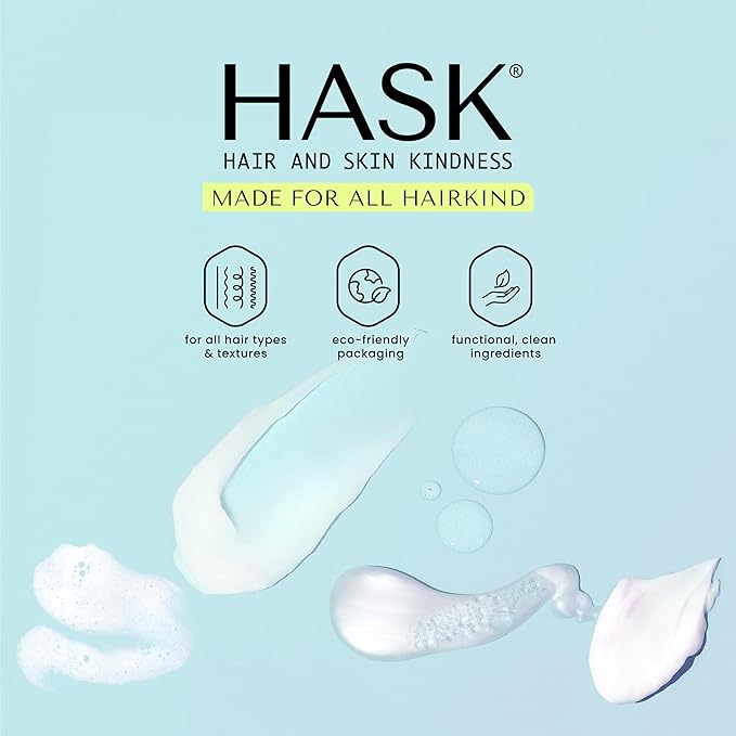 HASK CURL CARE Deep Conditioner Treatments for curly hair- vegan formula, cruelty free, color safe, gluten-free, sulfate-free, paraben-free - Pack of 6