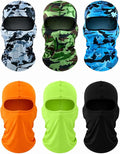 SATINIOR 6 Pcs Ski Mask Cover Balaclava Full Face Mask Summer Face Cover UV Windproof Balaclava for Men Women Outdoor Sports