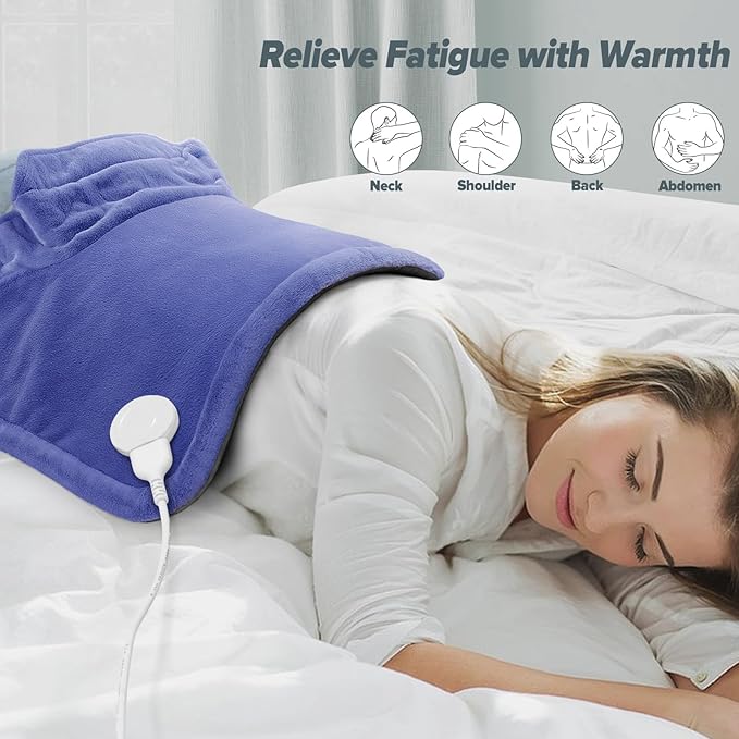 Mothers Day Gifts for Mom, Heating pad for Neck, Back, Shoulder, 3X Deeper Pain Relief, Ideal Gifts for Women, Wife, Fathers Day, Christmas, Birthday, 4 Auto-Off, Machine Washable, 6 Heat Settings