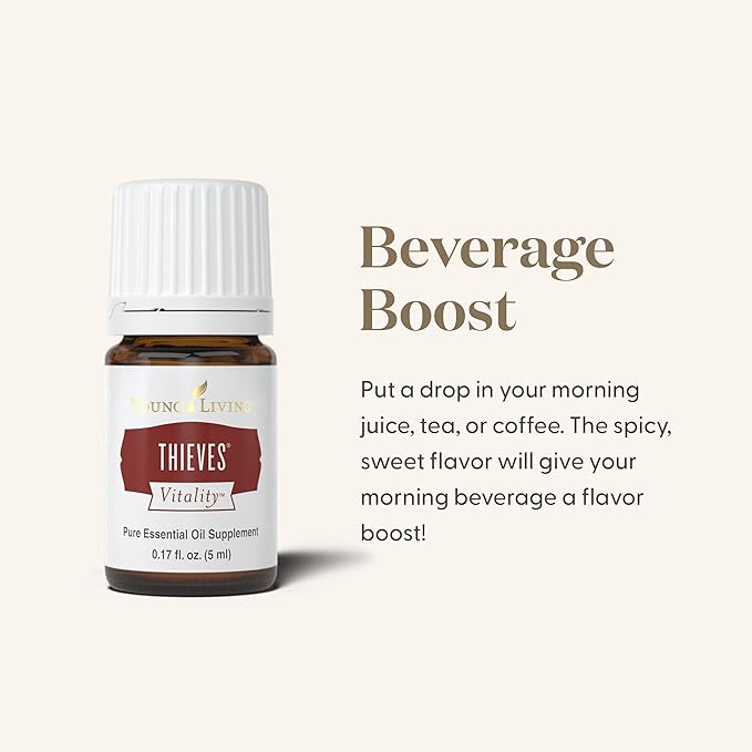 Thieves Vitality Essential Oil by Young Living, 5 Milliliters, Dietary