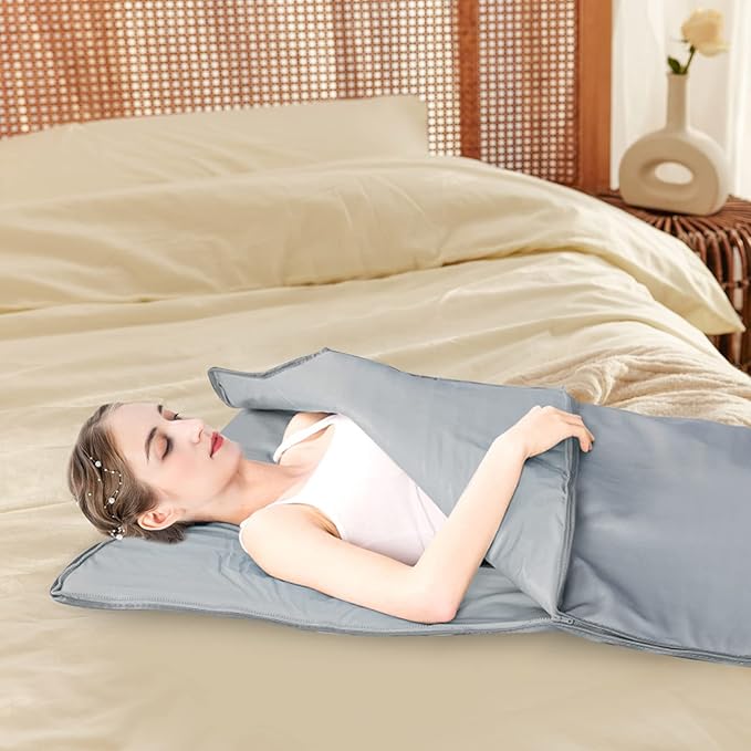 Sauna Blanket, Portable Far Infrared Sauna Blanket Heater, Far Infrared Sauna Blanket Sauna Bag Body Shaper Blanket, Sauna Blanket for Body Relaxation, Infrared Sauna for Home Relaxation