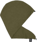 Elizabeth Roberts 100% Cotton T Shirt Hair Towel Wrap Plopping Essential Turban Style Hair Drying Towel for Women and Men All Hair Types and Styles, Olive