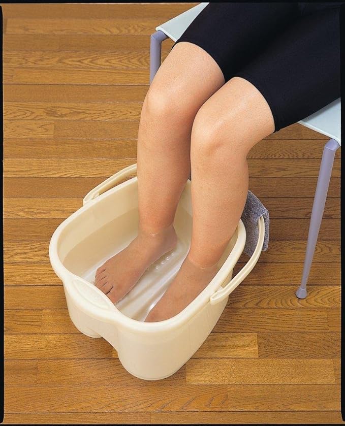 Japanese Foot Spa Bucket Foot Detox Massage Tub, White