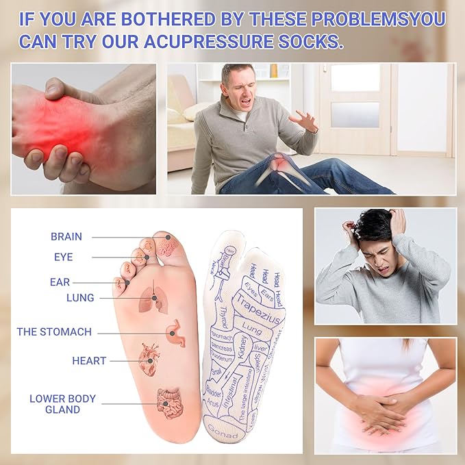 Reflexology Socks，Acupressure Socks，Massage Socks，Finger Massager，Gloves ，Help to Relieve Fatigue and Relax the Body and Mind