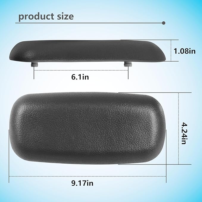 4 Pack Hot Tub Compatible with Master Spas Pillow - Generic Charcoal Grey Flat Pillow Starting in 2009 HTCP8-05-0094 / X540720 / MASX540720