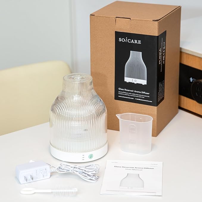 SOICARE Diffuser,USB Plug-in Car Portable Aromatherapy Diffuser,Essential Oils for Diffusers with 7 Colors Lights 2 Switch Mode Waterless Auto Off for Car Home Office Room (One Button Control)