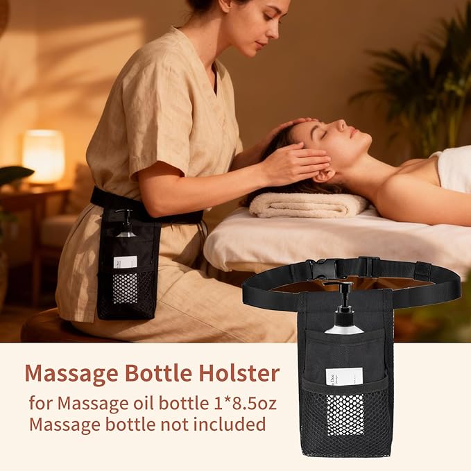 Massage Singer Bottle Holster with Multiple Pockets Design(Bag Only)