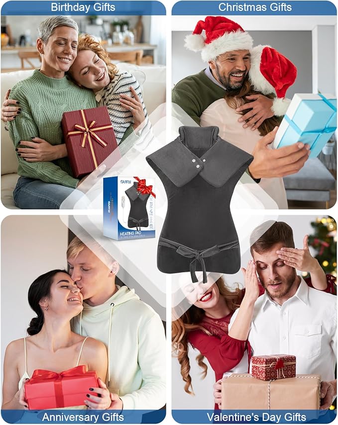 Mothers Day Gifts, Heating Pad for Neck Shoulders Back, Large 24''*37'' Heat Pad for Full Body, Electric Heated Pad for Seniors Edlerly, Birthday Gifts for Women Men Mom Dad Wife Husband