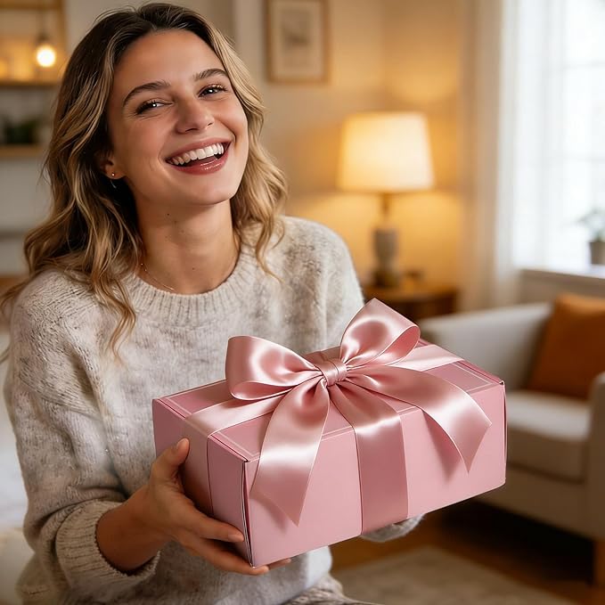Mothers Day Gifts for Mom Wife Sister Friend - Gift Set for Women Self Care, Pink Birthday Gift Baskets for Women, Relaxation Gifts Spa Gift Basket Self Care Package for Her w/ 40oz Insulated Tumbler